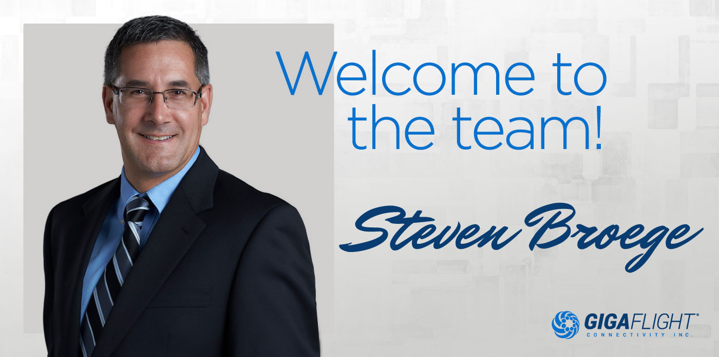 Image of the Welcome to the GIGAFLIGHT team Steven Broege banner